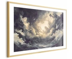 Artgeist Plakatas - Epic Play of Light: The Sun Battling for Dominance Over the Clouds