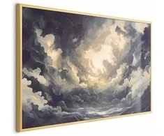 Artgeist Plakatas - Epic Play of Light: The Sun Battling for Dominance Over the Clouds