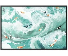 Artgeist Plakatas - Fish and Waves