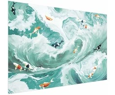 Artgeist Plakatas - Fish and Waves
