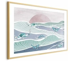 Artgeist Plakatas - Fish on the Waves