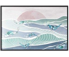 Artgeist Plakatas - Fish on the Waves