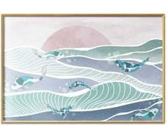 Artgeist Plakatas - Fish on the Waves