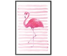 Artgeist Plakatas - Flamingo and Stripes