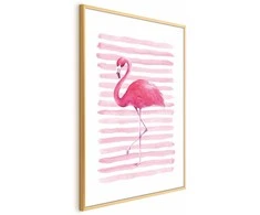 Artgeist Plakatas - Flamingo and Stripes