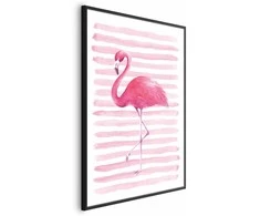 Artgeist Plakatas - Flamingo and Stripes