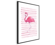 Artgeist Plakatas - Flamingo and Stripes