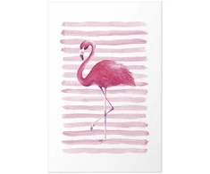 Artgeist Plakatas - Flamingo and Stripes