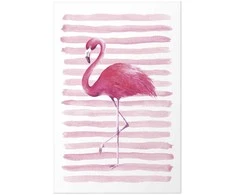 Artgeist Plakatas - Flamingo and Stripes