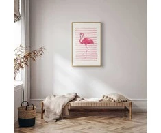 Artgeist Plakatas - Flamingo and Stripes