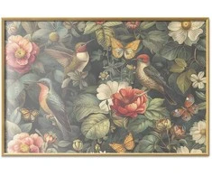 Artgeist Plakatas - Flowers, Birds, and Butterflies - vintage-style illustration