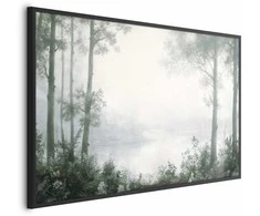 Artgeist Plakatas - Forest and Pond in Patinated Žalias
