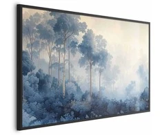 Artgeist Plakatas - Forest in Misty Mėlyna Shades