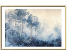 Artgeist Plakatas - Forest in Misty Mėlyna Shades