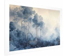 Artgeist Plakatas - Forest in Misty Mėlyna Shades