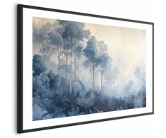 Artgeist Plakatas - Forest in Misty Mėlyna Shades