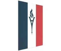 Artgeist Plakatas - French Flag with a Torch