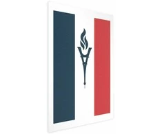 Artgeist Plakatas - French Flag with a Torch
