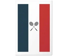 Artgeist Plakatas - French Flags and Juodas Badminton Rackets