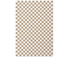 Artgeist Plakatas - Geometry and Browns - a chessboard pattern in neutral shades