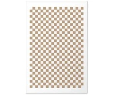 Artgeist Plakatas - Geometry and Browns - a chessboard pattern in neutral shades