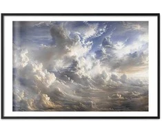 Artgeist Plakatas - Golden Reflections on Clouds Announcing Dusk