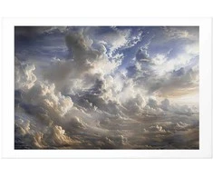 Artgeist Plakatas - Golden Reflections on Clouds Announcing Dusk