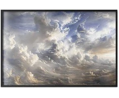 Artgeist Plakatas - Golden Reflections on Clouds Announcing Dusk