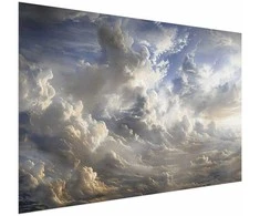 Artgeist Plakatas - Golden Reflections on Clouds Announcing Dusk