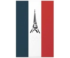 Artgeist Plakatas - Graphic Eiffel Tower Against the French Flag