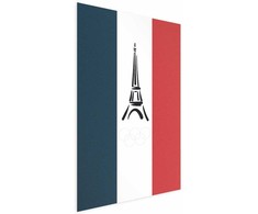 Artgeist Plakatas - Graphic Eiffel Tower Against the French Flag