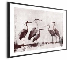Artgeist Plakatas - Herons Painted in Ink