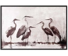 Artgeist Plakatas - Herons Painted in Ink