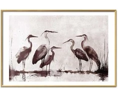 Artgeist Plakatas - Herons Painted in Ink