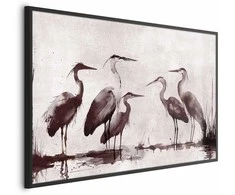 Artgeist Plakatas - Herons Painted in Ink