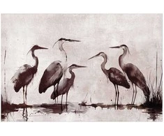 Artgeist Plakatas - Herons Painted in Ink