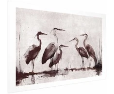 Artgeist Plakatas - Herons Painted in Ink