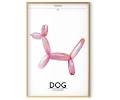 Artgeist Plakatas - Holo-Dog - Colorful Retro Dog