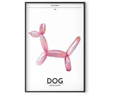 Artgeist Plakatas - Holo-Dog - Colorful Retro Dog