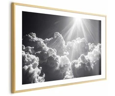 Artgeist Plakatas - Hope in the Clouds: Inspiring Sun Rays – Awaken Emotions