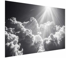 Artgeist Plakatas - Hope in the Clouds: Inspiring Sun Rays – Awaken Emotions