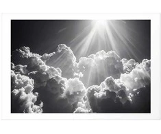 Artgeist Plakatas - Hope in the Clouds: Inspiring Sun Rays – Awaken Emotions