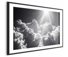Artgeist Plakatas - Hope in the Clouds: Inspiring Sun Rays – Awaken Emotions