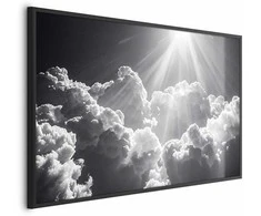 Artgeist Plakatas - Hope in the Clouds: Inspiring Sun Rays – Awaken Emotions