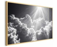 Artgeist Plakatas - Hope in the Clouds: Inspiring Sun Rays – Awaken Emotions