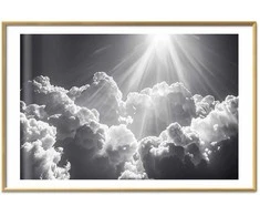 Artgeist Plakatas - Hope in the Clouds: Inspiring Sun Rays – Awaken Emotions