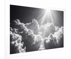 Artgeist Plakatas - Hope in the Clouds: Inspiring Sun Rays – Awaken Emotions