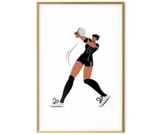 Artgeist Plakatas - Illustration - Female Volleyball Team Player