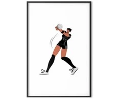 Artgeist Plakatas - Illustration - Female Volleyball Team Player