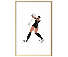 Artgeist Plakatas - Illustration - Female Volleyball Team Player